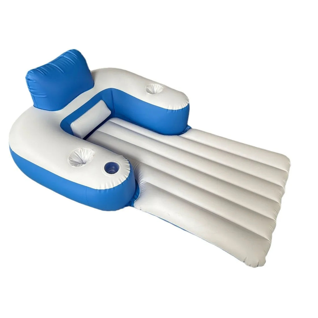 Inflatable Single Pontoon Chair Electric Pontoon Propeller Water Driving Pontoon Floating Chair