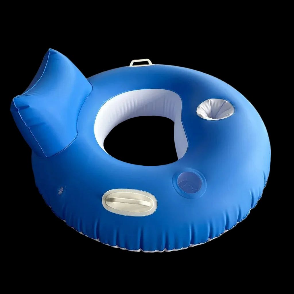 Inflatable Single Pontoon Chair Electric Pontoon Propeller Water Driving Pontoon Floating Chair