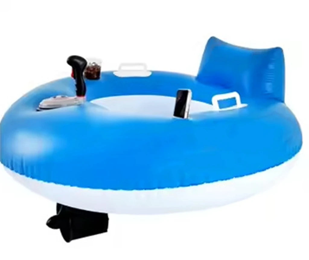 Inflatable Single Pontoon Chair Electric Pontoon Propeller Water Driving Pontoon Floating Chair