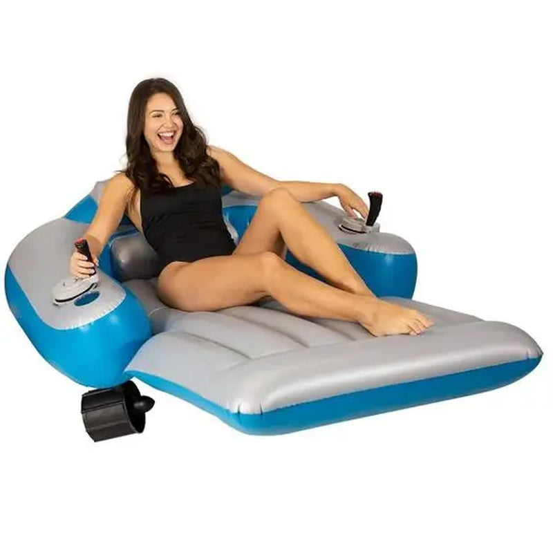 With Cup Holder Customizable Luxury Electric Floating Pool Recliner